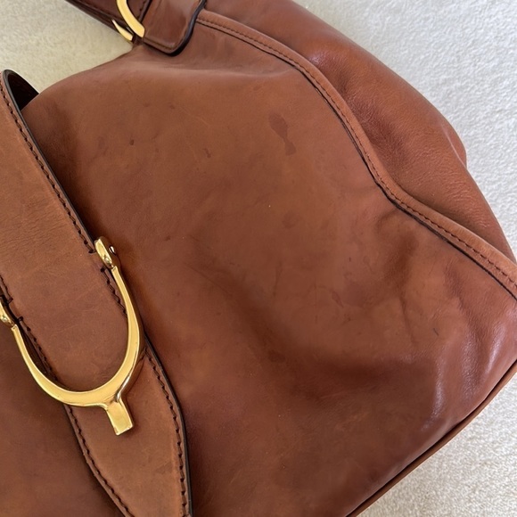 Gucci Brown Soft Stirrup Leather Shoulder Bag Meduim - Picture 6 of 16